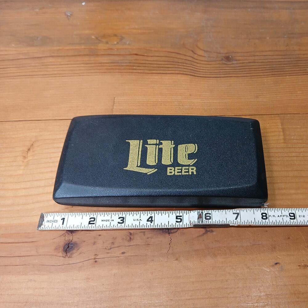 Miller High Life Leather Dart case w wolf Darts Set with Case and Extra Tips